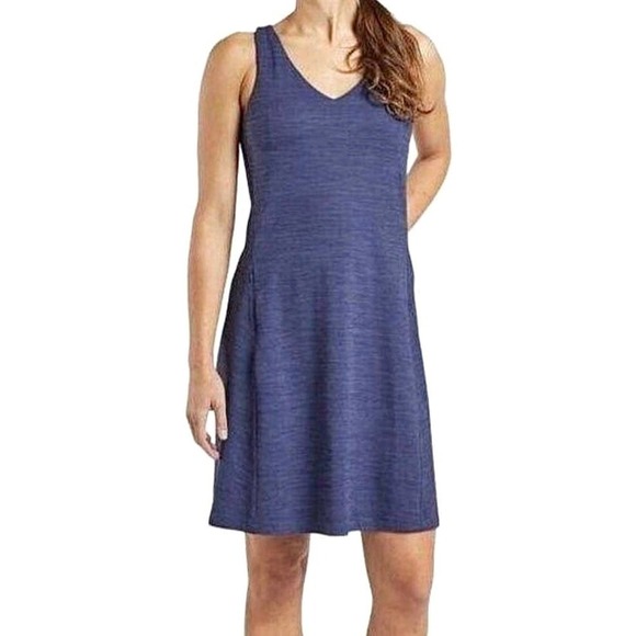 Toad & Co Tech Tomboy Tank Dress Periwinkle Blue Small Outdoors Athletic - Picture 3 of 9